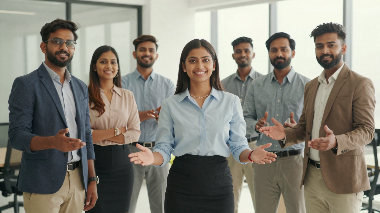 Indian professionals collaborating